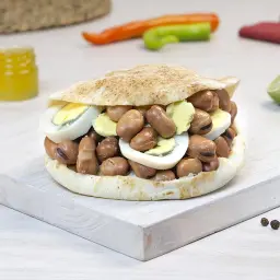 Foul with Boiled Egg Sandwich